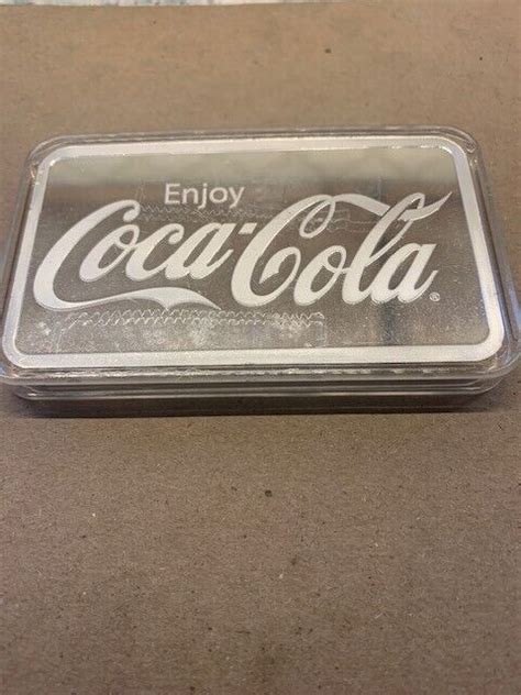 Coca Cola 10 Oz Silver Struck Bar Coke 999 Fine Ounce Encapsulated EBay