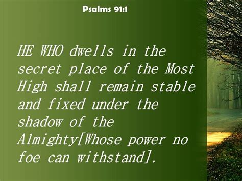 Psalms 91 1 The Shadow Of The Almighty Powerpoint Church Sermon