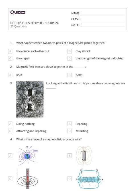 Coulombs Law And Electric Force Worksheets For Th Class On