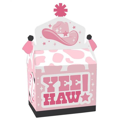 Rodeo Cowgirl Treat Box Party Favors Pink Western Party Goodie Gable Boxes Set of 12 - Etsy