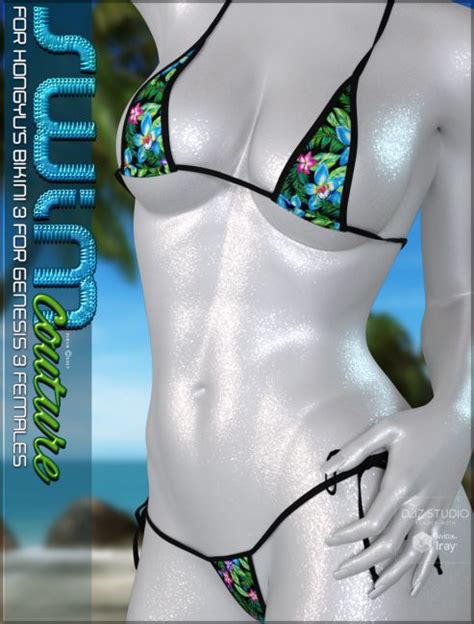 SWIM Couture For Hongyu S Bikini 3 3d Models For Daz Studio And Poser