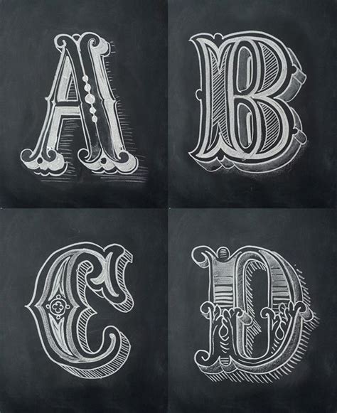 Chalk Alphabet By Antonio Rodrigues Jr Via Behance Lettering