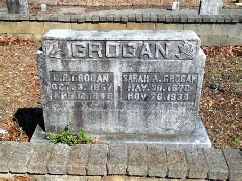 Sarah Anne Fincher Grogan 1870 1939 Find A Grave Memorial