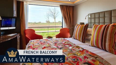 AMA Serena French Balcony Stateroom Tour Review 4K AMA Waterways