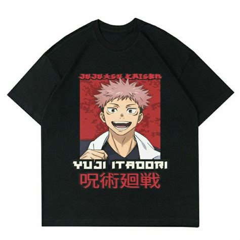 Jual Baju Jujutsu Kaisen Yuji Itadori T Shirt Kaos Anime Jujutsu