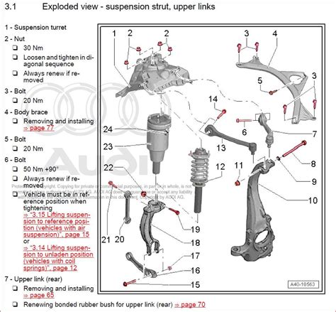 Strut Upper Mount Nuts Torque Specs AudiWorld Forums