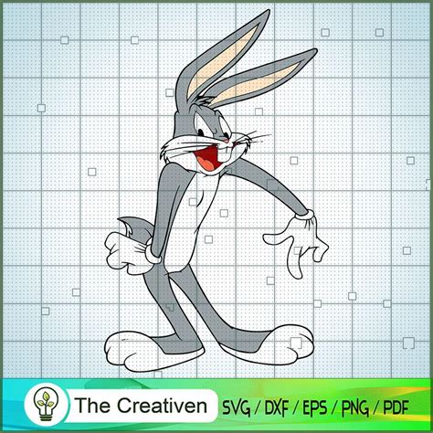 Bugs Bunny Smile SVG, Cartoon SVG, Bugs Bunny SVG, Easter SVG - Premium ...