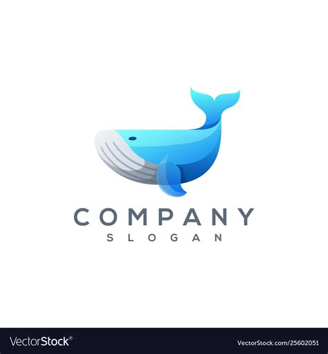 Whale logo Royalty Free Vector Image - VectorStock