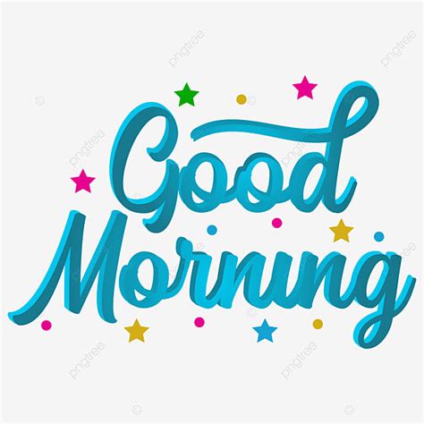 Good Morning Text Vector PNG Images Good Morning 3d Sticker Text