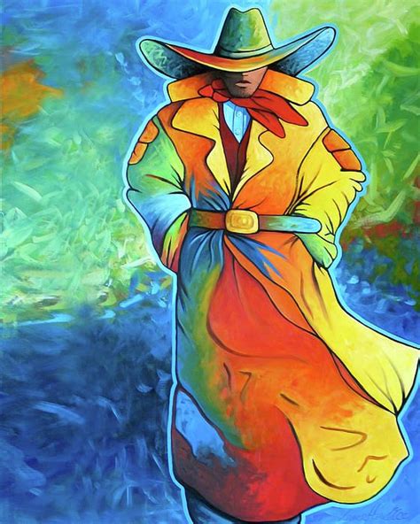 Multi Color Cowboy By Lance Headlee Painting Fine Art America Art Pages