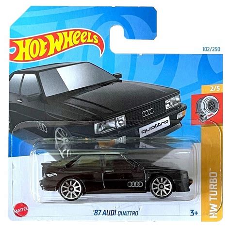 Masinuta Metalica Hot Wheels Audi Quattro Colectia Hw Turbo Editia Negru