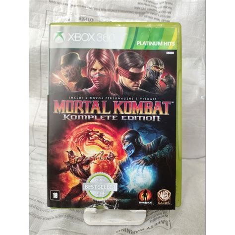 Jogo Mortal Kombat Komplete Edition Xbox Original M Dia F Sica