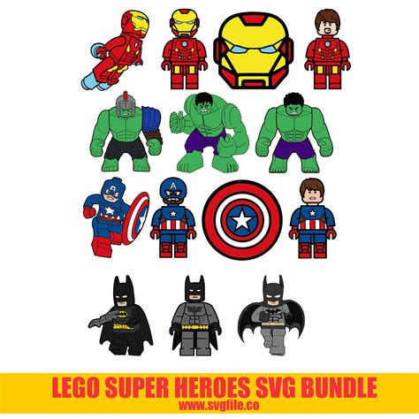 Lego Super Heroes SVG Bundle Svgfile Co 2019 2025