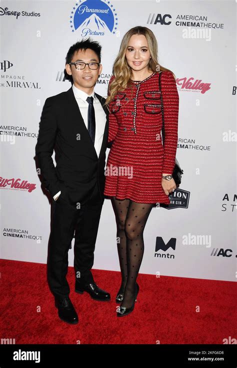 Beverly Hills California November 17 L R James Wan And Ingrid Bisu Attend The 36th Annual