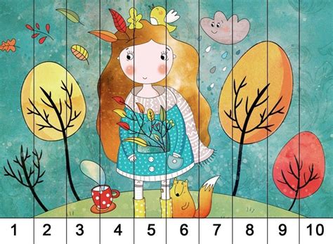 Математические Пазлы для дошкольников 6-7 лет: распечатать на A4 ...
