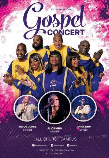 Gospel Concert Psd Flyer Template 25260 Styleflyers