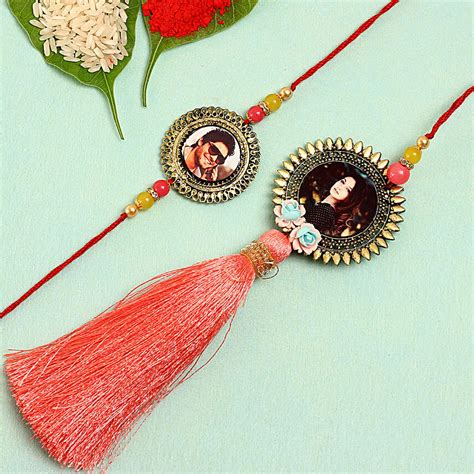 Buy Send Personalised Bhaiya Bhabhi Rakhi Set Online Fnp