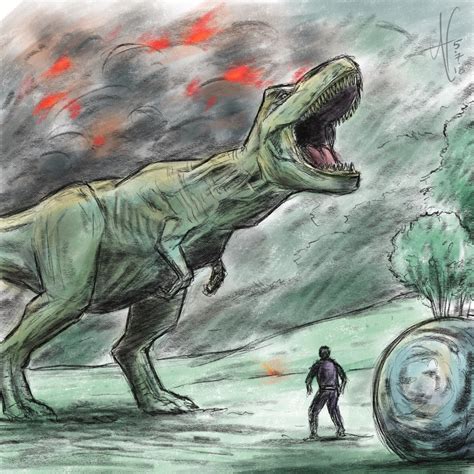 Jurassic World: Fallen Kingdom (fan-art) by arunairdraws on DeviantArt