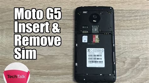 How To Insert Sim And Sd Card Into Moto G Youtube