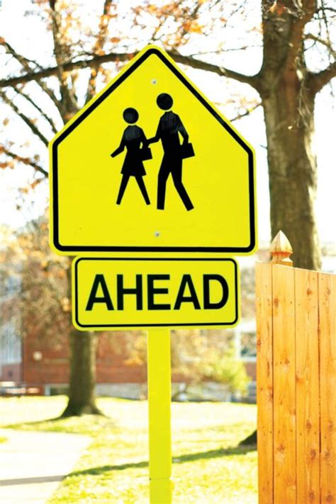 School Crossing Ahead Sign W16 9p Cheap Street Signs