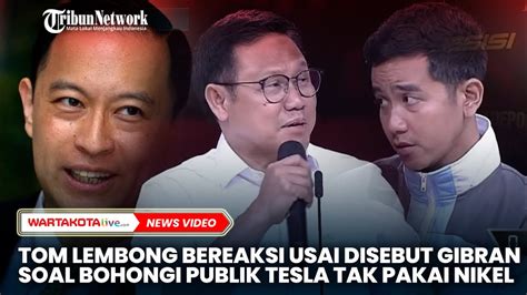 Tom Lembong Bereaksi Usai Disebut Gibran Soal Bohongi Publik Tesla Tak