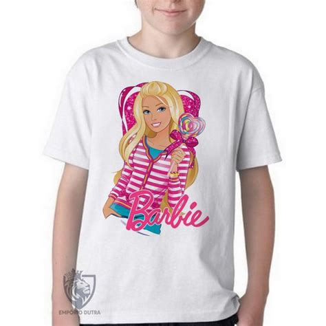 Emporio Dutra Camiseta Infantil Barbie Cora O