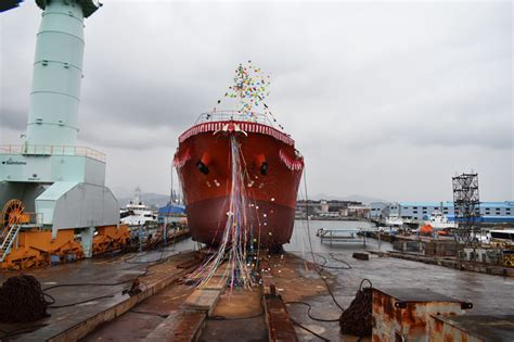 S643 進水 Murakami Hide Shipbuilding Coltd 村上秀造船株式会社