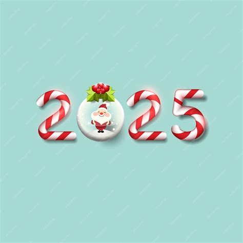 Premium Vector | Vector of 2025 design with christmas theme