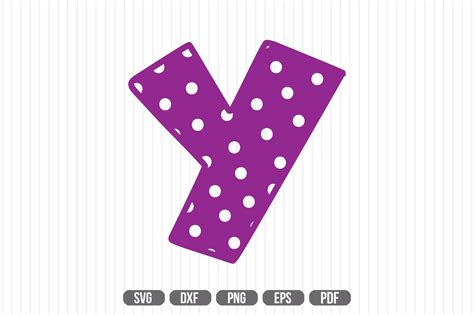 Y Polka Dot Alphabet Svg Graphic By Teeking Creative Fabrica