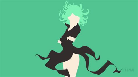 Download Green Hair Black Dress Dress Minimalist Tatsumaki One Punch