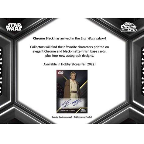 2022 Topps Star Wars Chrome Galaxy Hobby Box SLabstat