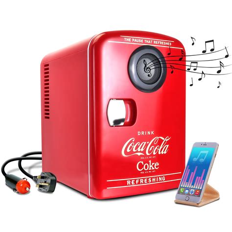 Coke 4l Mini Fridges Small Fridges With Built In Bluetooth Speaker