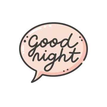 Good Night Lettering Calligraphy Text Good Night Good Night Art