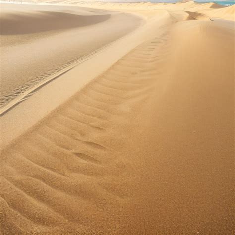 Premium AI Image A Sand Dune With A Number Of Footprints In It