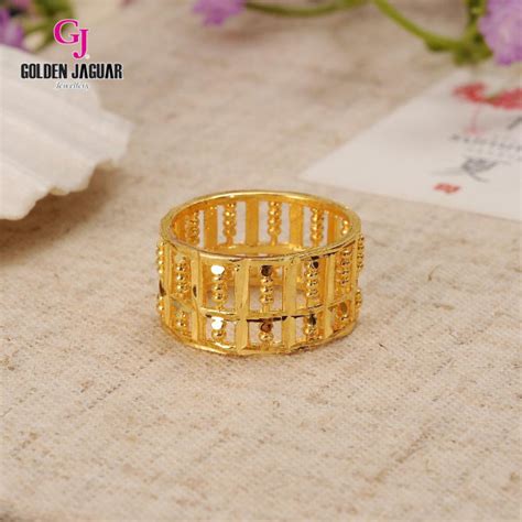 GJ Jewellery Emas Korea 24k Cincin Sempua Zirkon GJJ 81646 Gold