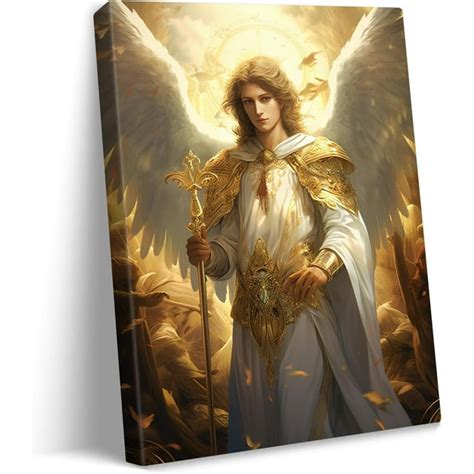 Bible Stories Canvas Wall Art Heavenly Herald Archangel Gabriel ...