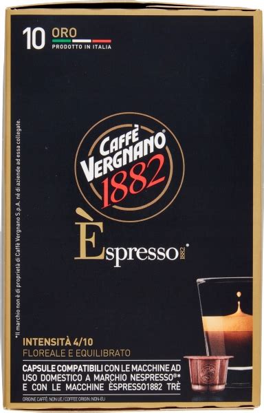 Caffe Vergnano Espresso Oro Nespresso Kapsu Ki Kawa Szt