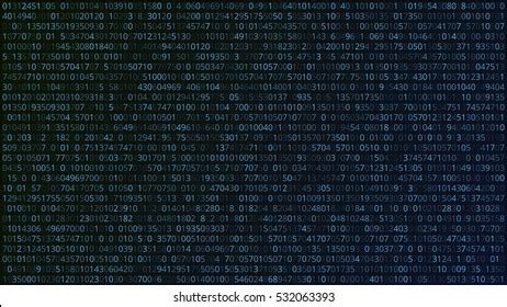 Abstract Technology Background Binary Computer Code Stock Vector (Royalty Free) 536373745 ...