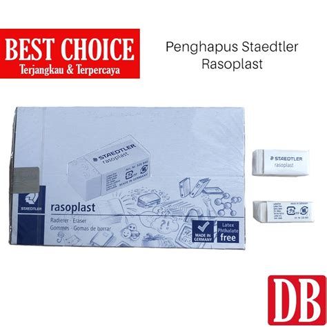 Jual 1pcs Penghapus Eraser Staedtler Rasoplast Kecil 526 B40 Putih