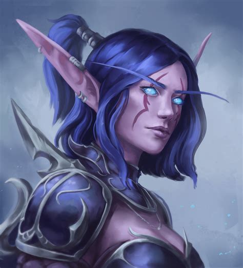 Nightelf Portrait Practice By Ricardoriveraillus On Deviantart