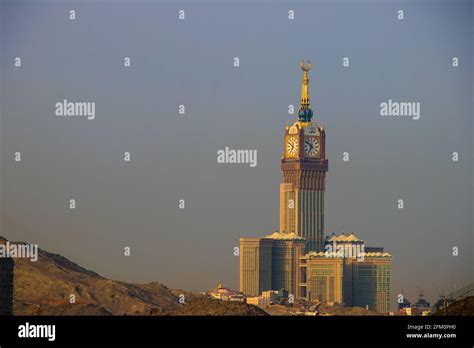 Mecca Clock Tower. Skyline with Abraj Al Bait. Saudi Arabia Stock Photo ...