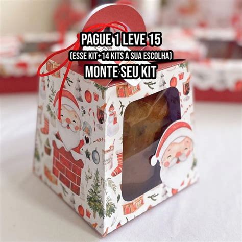 Arquivo De Corte Caixa Mini Panetone Natal G Elo