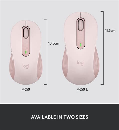 Logitech Signature M650 Wireless Mouse For Small To Medium Sized Hands