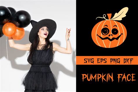 Cute Pumpkin Face SVG for baby Halloween