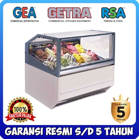 Jual Gelato Ice Cream Showcase GEA JULY Fan Cooling System All Varian