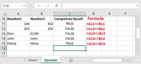 Logical Operators In Excel Javatpoint