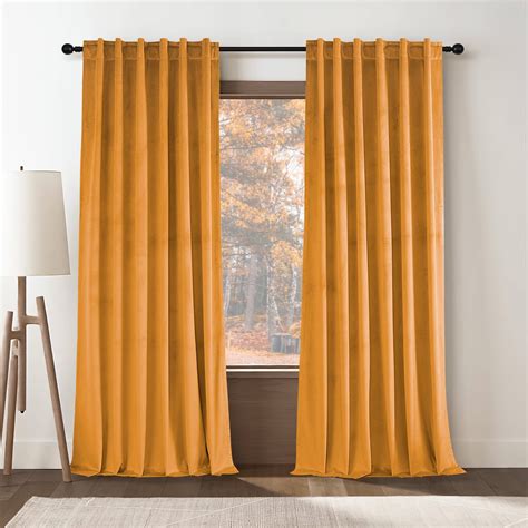 Topfinel Blackout Luxury Velvet Curtain Inches Long Rod Pocket