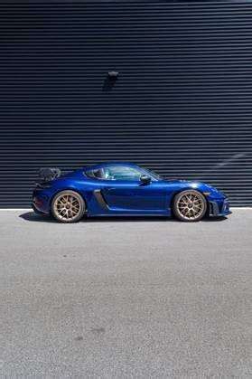 A Beautiful Brand New Gentian Blue Porsche Cayman Gt Rs Waiting To Be