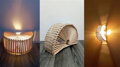 Crea Una Nueva Luminaria Para Tu Hogar Con Palitos De Madera Y Esta