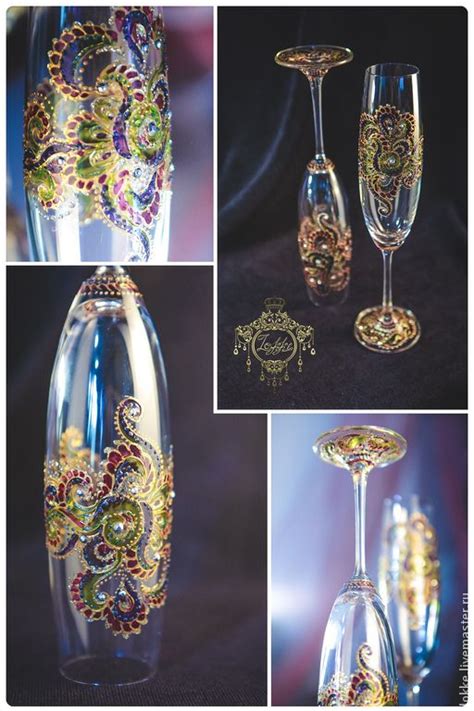 Glass painting designs, Painting glassware, Glass painting
